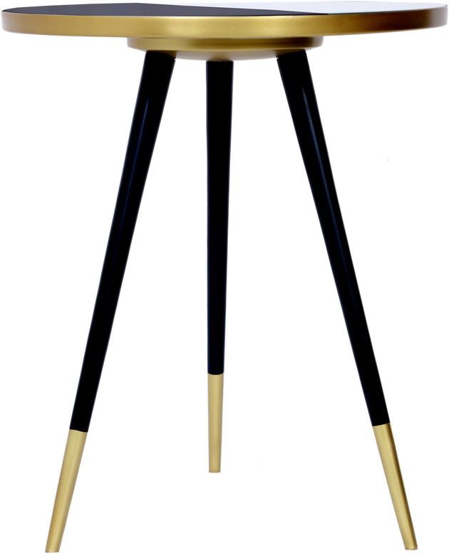 Reflection Gold / Black End Table - Furniture Depot