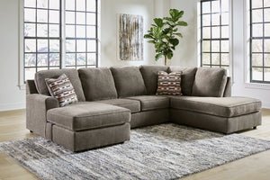 O'Phannon 2-Piece Sectional with left-arm facing sofa chaise and right-arm facing corner chaise - Putty - Furniture Depot