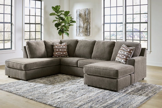 O'Phannon 2-Piece Sectional with left-arm facing corner chaise and right-arm facing sofa chaise - Putty - Furniture Depot (7789046431992)