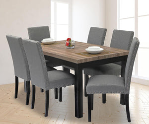 Elise Dining Collection with Grey Chairs