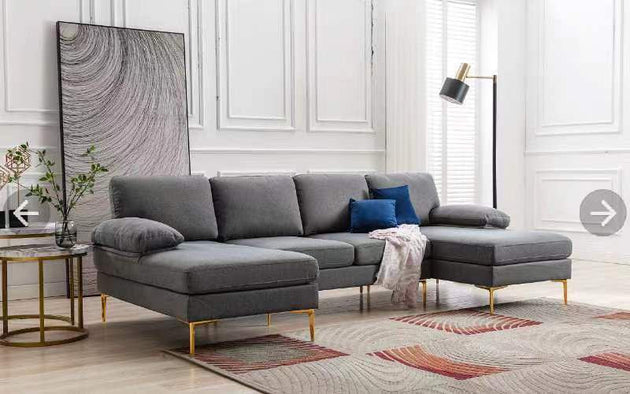 Constance 3 Piece Upholstered Sectional - Furniture Depot