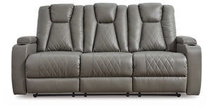 Mancin Reclining Sofa with Drop Down Table - Furniture Depot (7882841587960)
