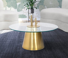 Load image into Gallery viewer, Glassimo Brushed Gold Coffee Table - Furniture Depot