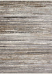 Calabar Grey Beige White Banded Blend Rug - Furniture Depot