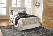 Load image into Gallery viewer, Bellaby Whitewash 5 Pc. Dresser, Mirror, Panel Headboard, 2 Nightstands - King
