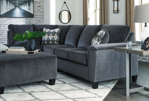Abinger Left Arm Facing Chaise 2 Pc Sectional - Smoke