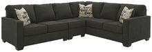 Load image into Gallery viewer, Lucina Charcoal Left Arm Facing Loveseat 3 Pc Sectional