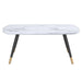 Emery Rectangular Coffee Table in White - Furniture Depot