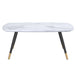 Emery Rectangular Coffee Table in White - Furniture Depot