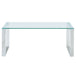 Zevon Coffee Table in Silver - Furniture Depot