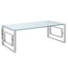 EROS-COFFEE TABLE-SILVER - Furniture Depot