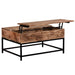 OJAS-LIFT-TOP COFFEE TABLE-NATURAL BURNT - Furniture Depot