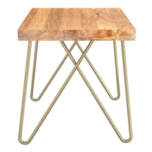 Load image into Gallery viewer, Madox Coffee Table in Natural &amp; Aged Gold - Furniture Depot