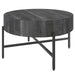 Blox Round Coffee Table in Grey - Furniture Depot