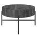 Blox Round Coffee Table in Grey - Furniture Depot