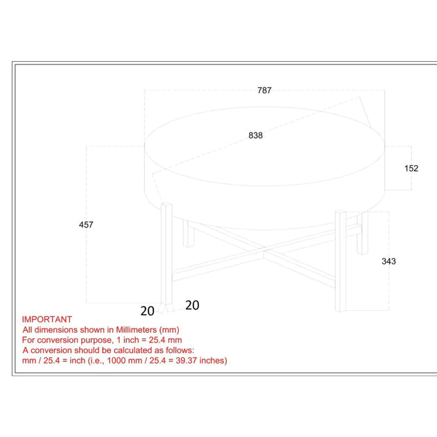 Blox Coffee Table in Natural - Furniture Depot