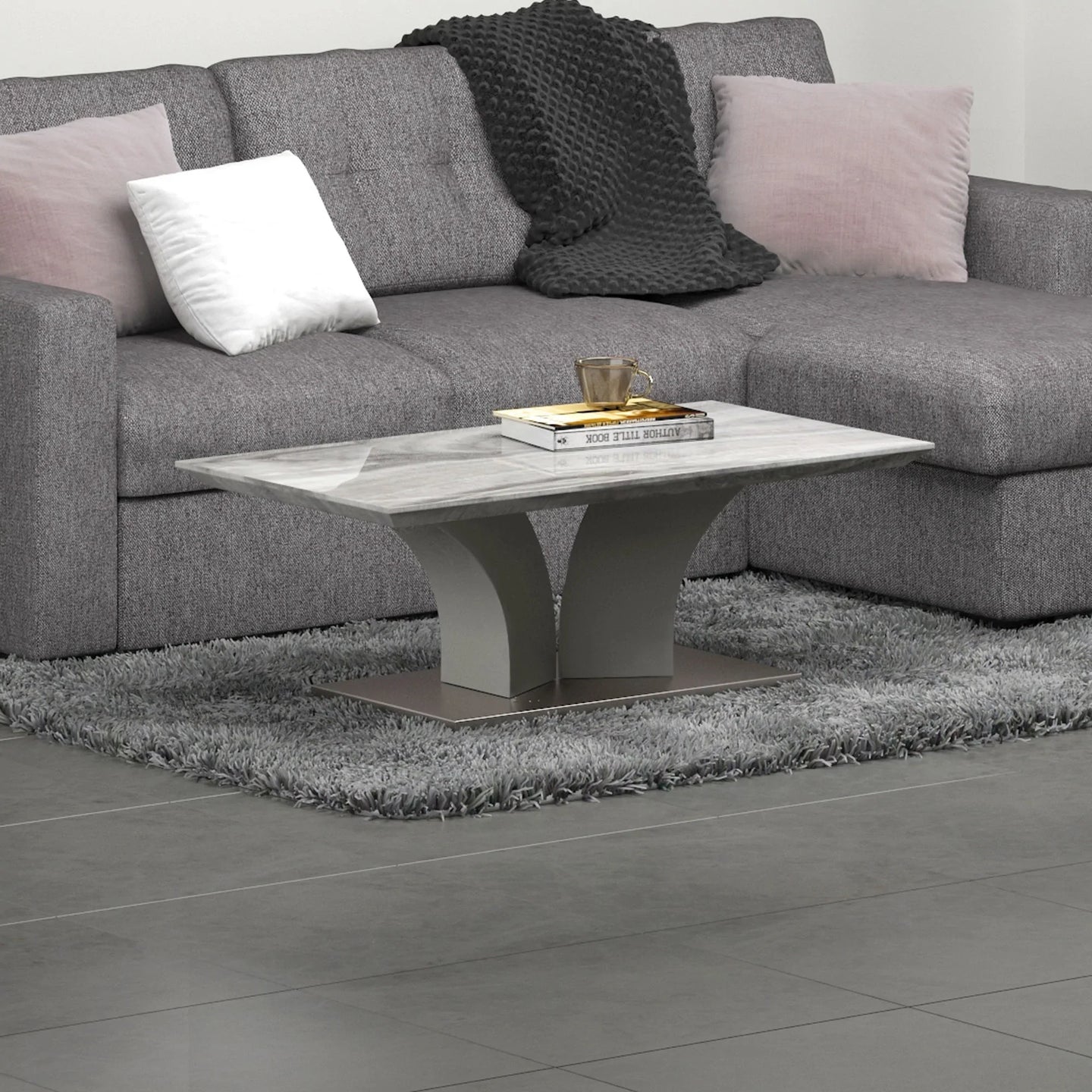 NAPOLI-COFFEE TABLE-GREY - Furniture Depot