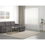 Florina Rectangular Coffee Table in Silver and Gold - Furniture Depot