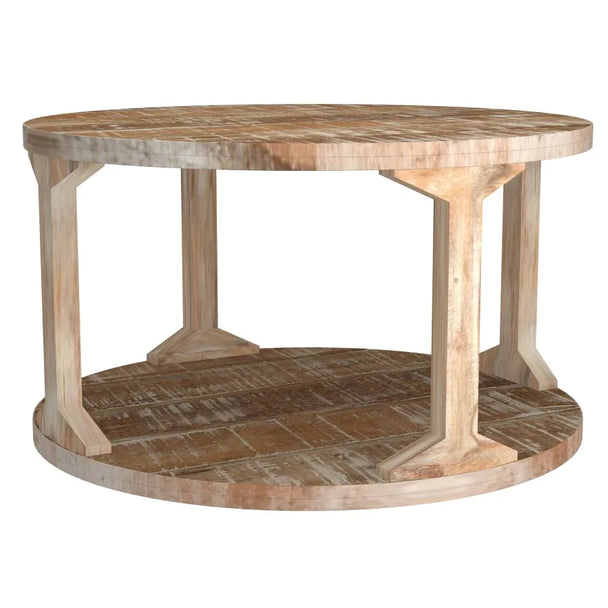 Avni Coffee Table in Distressed Natural - Furniture Depot