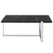 Veno Coffee Table in Black and Silver - Furniture Depot