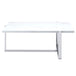 Veno Coffee Table in White and Silver - Furniture Depot