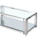 Estrel Rectangular Coffee Table in Silver - Furniture Depot