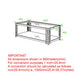 Estrel Rectangular Coffee Table in Gold - Furniture Depot