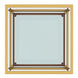 Casini Large Square Coffee Table in Gold - Furniture Depot