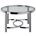 Strata Coffee Table in Chrome - Furniture Depot