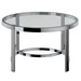 Strata Coffee Table in Chrome - Furniture Depot