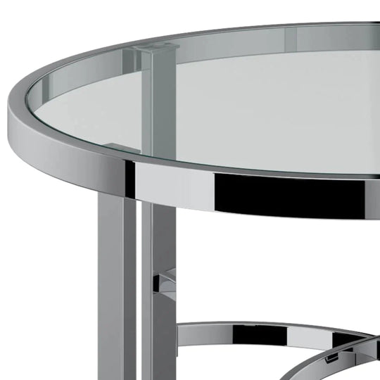 Strata Coffee Table in Chrome - Furniture Depot