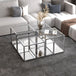 Casini 4pc Multi-Tier Coffee Table Set in Silver - Furniture Depot