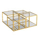Casini 4pc Multi-Tier Coffee Table Set in Gold - Furniture Depot