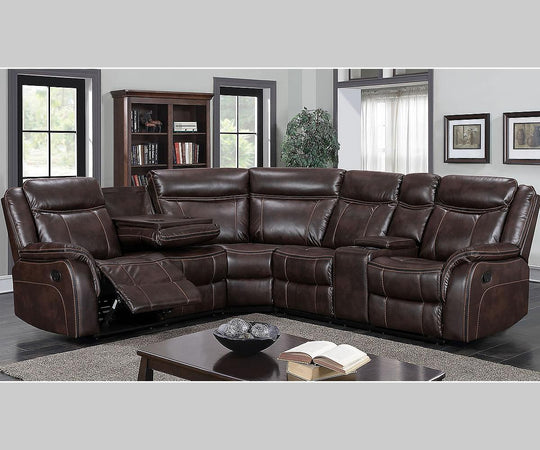 Neoma Sectional - Brown - Furniture Depot