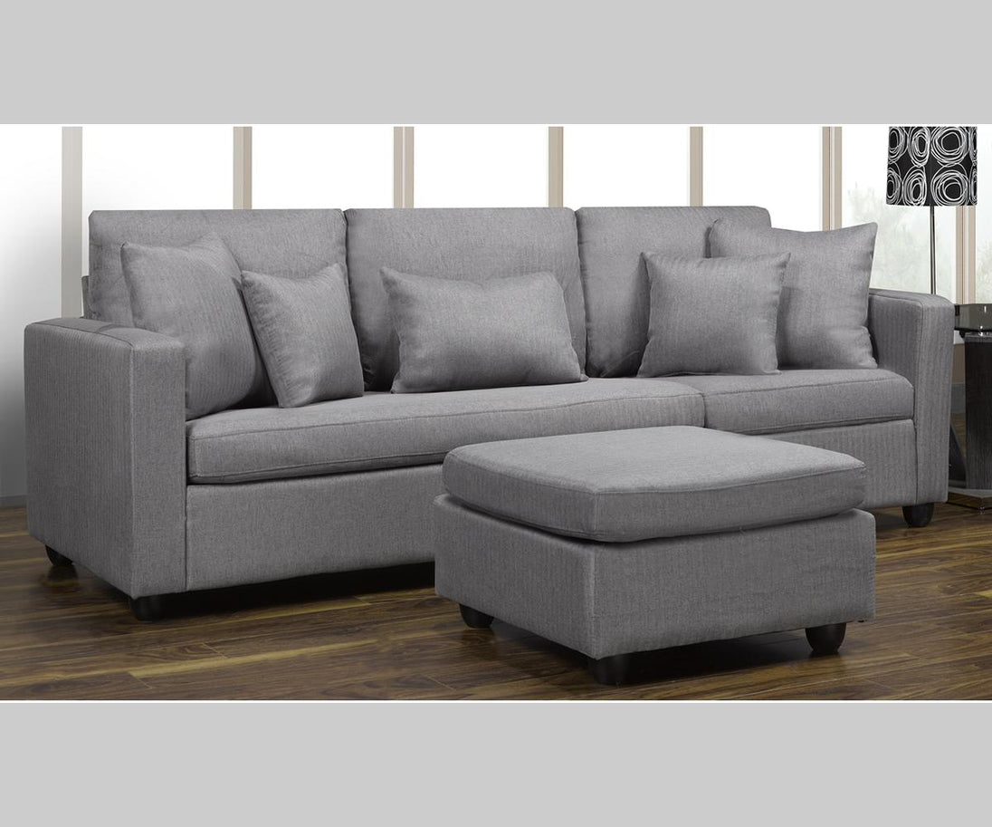 Barcelona LHF/RHF Configurable Sectional - Grey - Furniture Depot