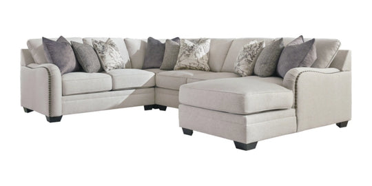 Dellara 4-Piece Sectional with RHF Chaise - Furniture Depot (7893865431288)