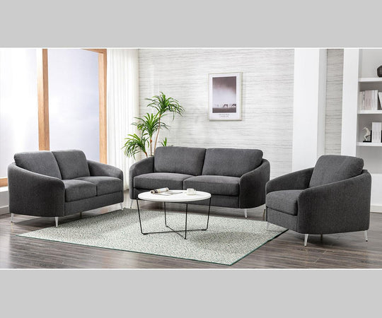 Zinnia Sofa Collection Grey - Furniture Depot
