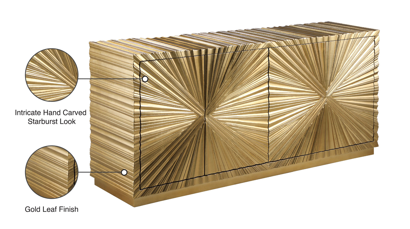 Golda Gold Leaf Sideboard/Buffet - Furniture Depot