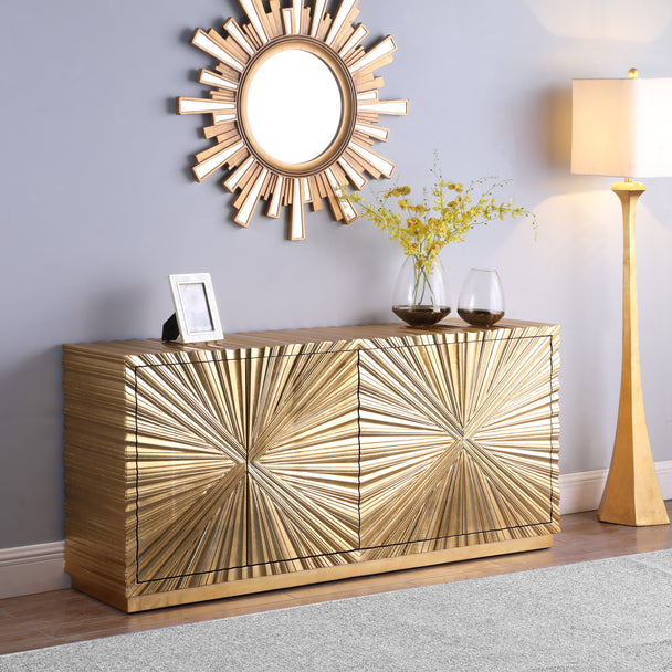 Golda Gold Leaf Sideboard/Buffet - Furniture Depot