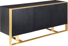 Load image into Gallery viewer, Sherwood Black Wood Sideboard/Buffet - Furniture Depot