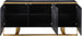 Sherwood Black Wood Sideboard/Buffet - Furniture Depot