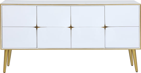 Pop White / Gold Sideboard/Buffet - Furniture Depot