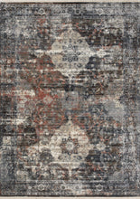 Load image into Gallery viewer, Serene Blue Cream Dual Medallion Rug - Furniture Depot