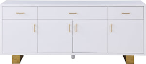 Excel White Lacquer Sideboard/Buffet - Furniture Depot