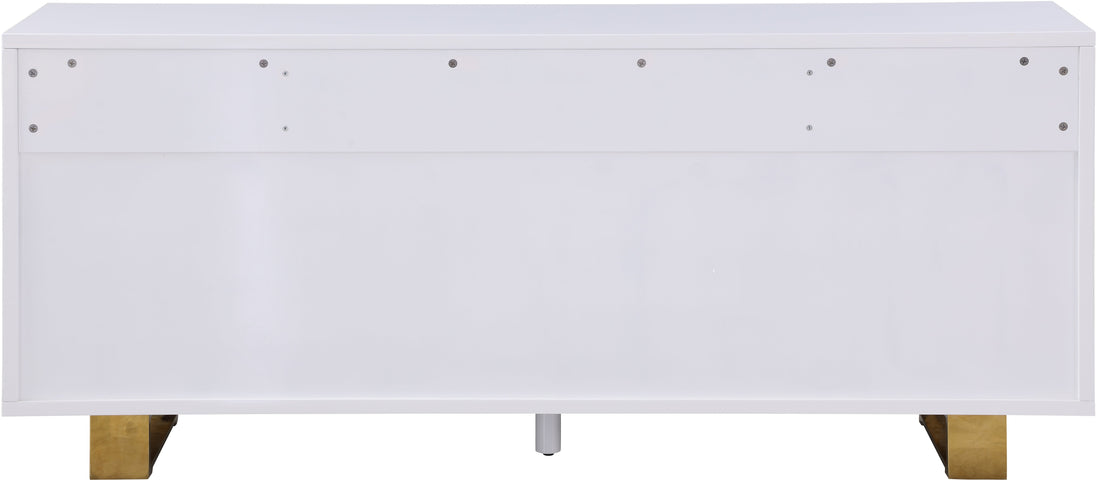 Excel White Lacquer Sideboard/Buffet - Furniture Depot