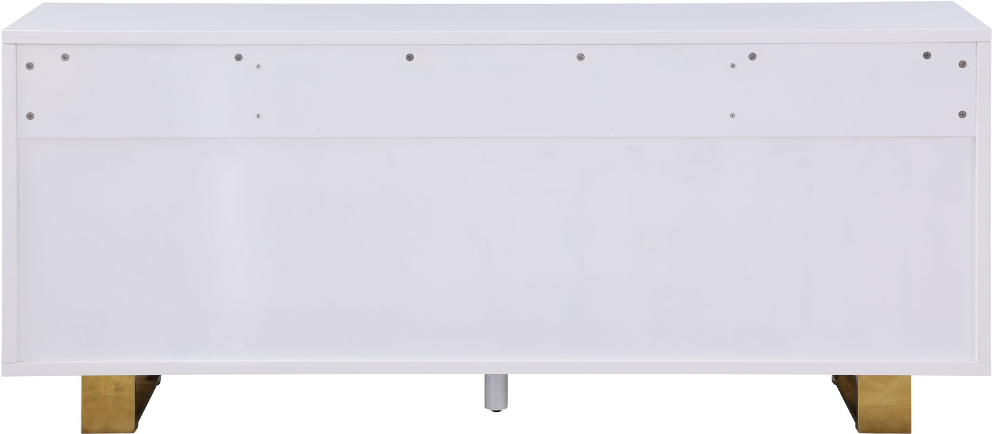 Excel White Lacquer Sideboard/Buffet - Furniture Depot