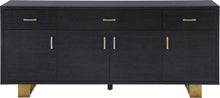 Load image into Gallery viewer, Excel Grey Oak Veneer Lacquer Sideboard/Buffet - Furniture Depot