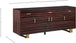 Excel Brown Zebra Wood Veneer Lacquer Sideboard/Buffet - Furniture Depot