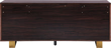 Load image into Gallery viewer, Excel Brown Zebra Wood Veneer Lacquer Sideboard/Buffet - Furniture Depot