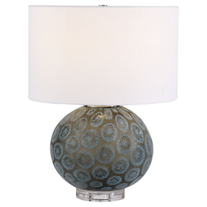 Agate Slice Table Lamp Charcoal